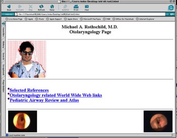 Dr. Mike's ENT site in 1994